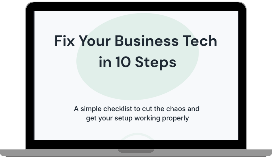 Digital Clarity Checklist on laptop